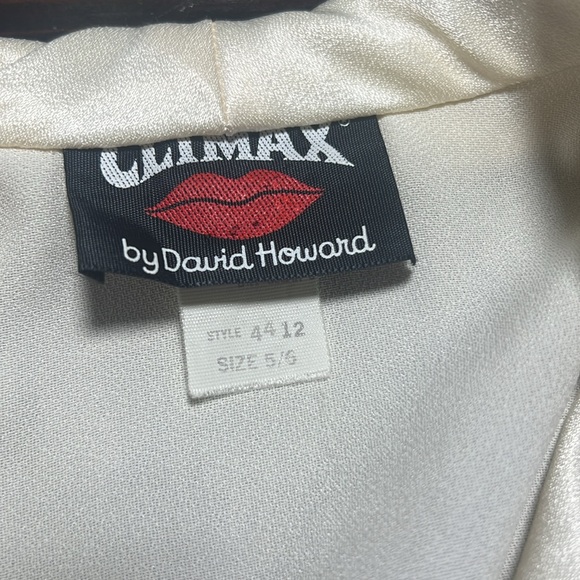 Climax by David Howard Women Cream Blouse Size S/M - Picture 10 of 11